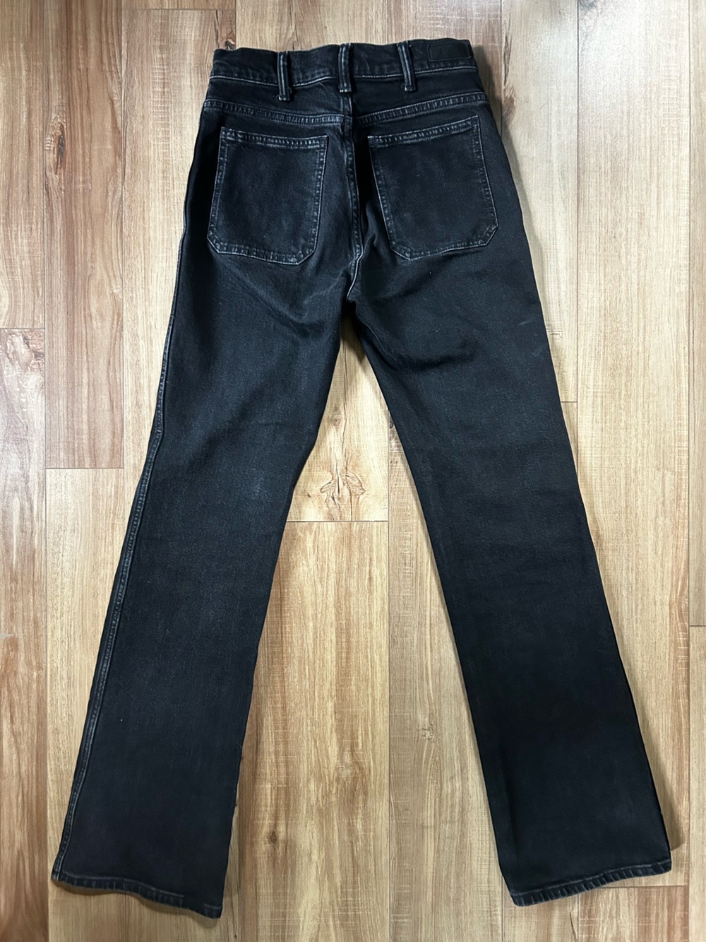 Ralph Lauren Black Flared Wide-Leg Jeans - Picture 2 of 6